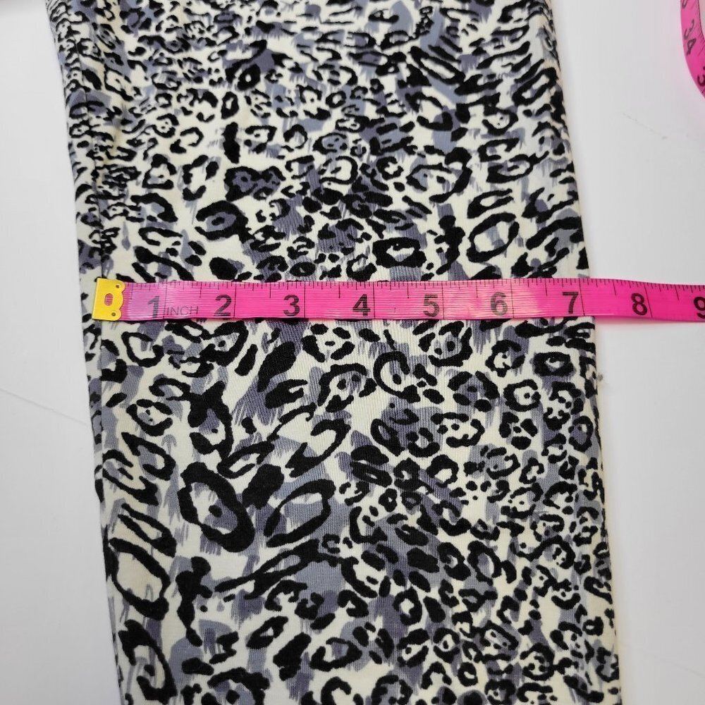 Black and White Animal Print Leggings Size S - Picture 6 of 8